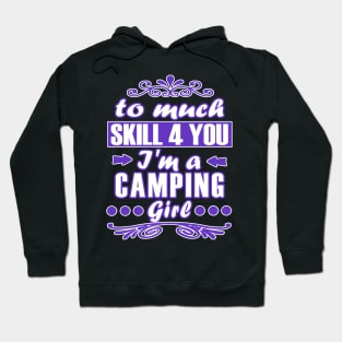 Camping tent adventure caravan campfire Hoodie